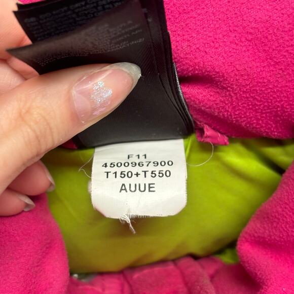 The North Face Hot Pink Girls XL Snap Insulated 550 Down Puffer Jacket Gorpcore - Picture 9 of 10